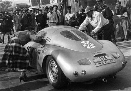 Jaroslav Juhan i Antonio Asturias Hall – Porsche 550 coupe.